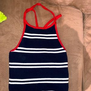 hollister knit tank top size small
